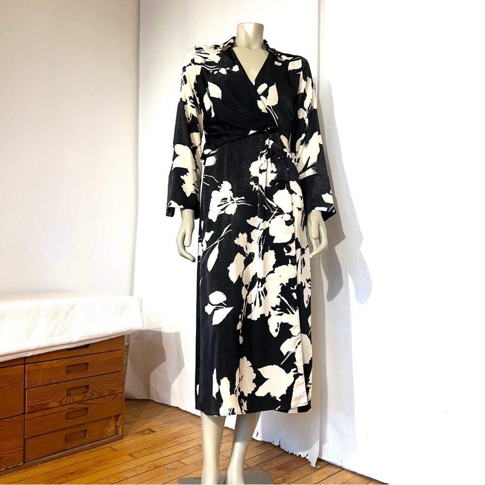 NEW ZARA WRAP DRESS - Picture 9 of 15